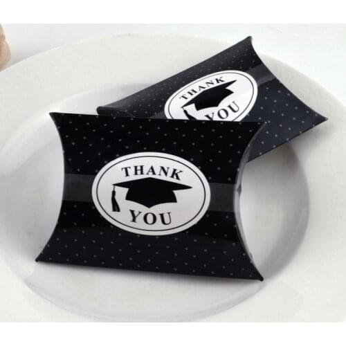 Festival supplies candy box bag chocolate paper gift package for Birthday Wedding Party favor Decor DIY thank you pillow Wh