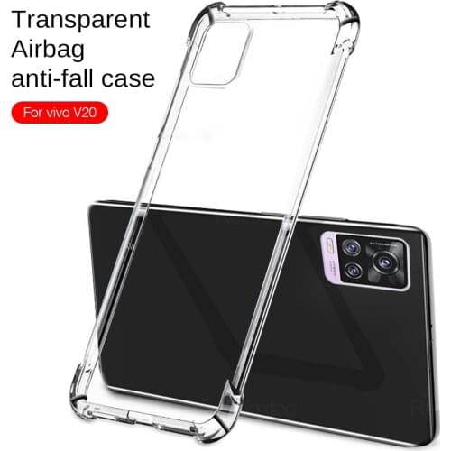 Clear Airbag Case For Vivo V20 SE Pro TPU Silicone Clear Bumper Soft Case On V 20SE 20Pro Transparent Phone Back Cover Anti-Fall