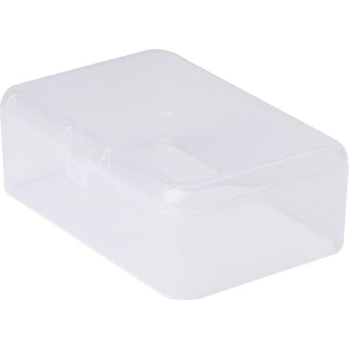 Rectangular Plastic Clear Transparent Storage Box Collection Container Organizer