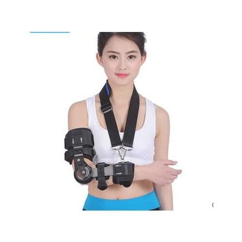 Adjustable elbow support arm recovery machine broken arm with a fixed gear splint stretch training-fsv1