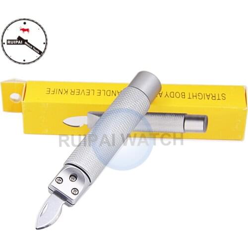 Straight Body Auminum Alloy Handle Watch Back Case Lever Tool,Watch Back Case Opener Tool For Batteries Replacement