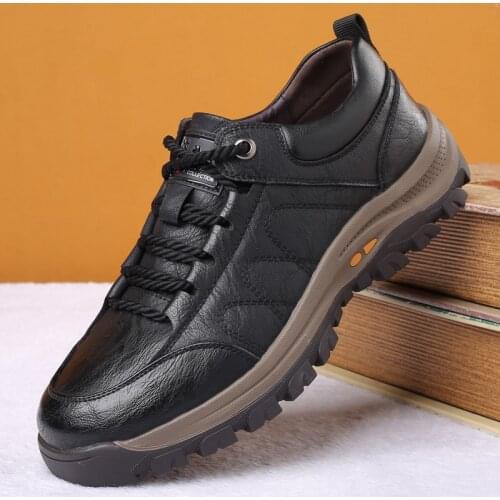 Autumn And Winter Business Mens Shoes Non-slip Wear-resistant Outdoor Hiking Shoes All-match Mens Shoes Tooling Shoes