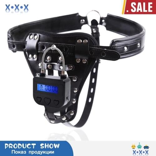 USB Rechargeable Time Lock for Fetish Handcuff Mouth Gag Restraint Electronic Timer Adult Bdsm Bondage Chastity Lock 68UD