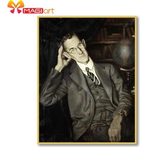 Cross stitch kits Embroidery needlework sets 11CT water soluble canvas patterns 14CT Full portrait Portrait oil painting-NCMP117