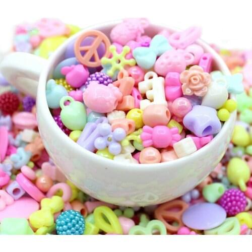 100pcs Kawaii Resin Flatback Bracelet Necklace Accessories Cabochon Scrapbooking Parts Craft Decoration For Cute Embellishments