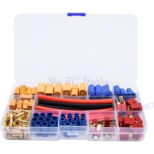 Deans T Plug / EC3 / EC5 / XT60 / XT90 / 3.5mm Banana Connector Male Female Heat Shrink Tubes for FPV RC Drone Car Lipo Battery