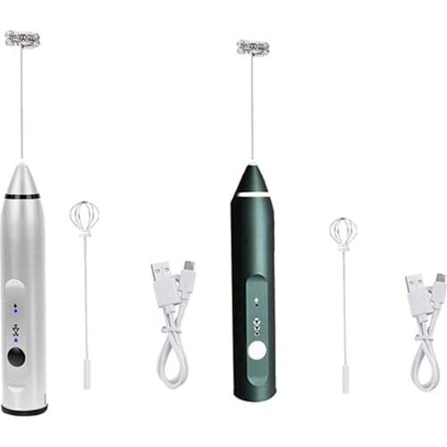 2 In 1 Cappuccino Coffee Milk Frother Electric Latte Whisk Eggbeater Whisk