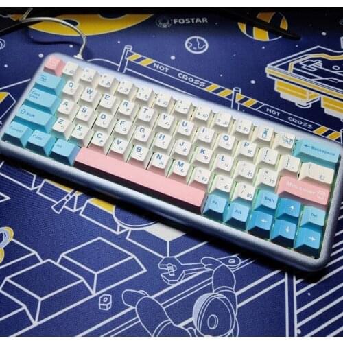 2021 Milk Cover Keycap PBT Cherry Height 140 Keycaps Dye-sub for Cherry MX Keyboard Mice Keyboards Accessories Set Unisex