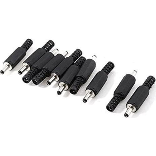 50pcs 1.35mm x 3.5mm Male DC Power Plug Jack Adapter Connector Plastic Adapter 3.5*1.35mm