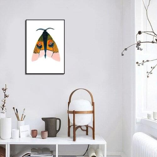 Abstract Biology Insect Canvas Painting Wall Art Minimalist Animal Picture Poster and Print Craft for Living Room Decoration