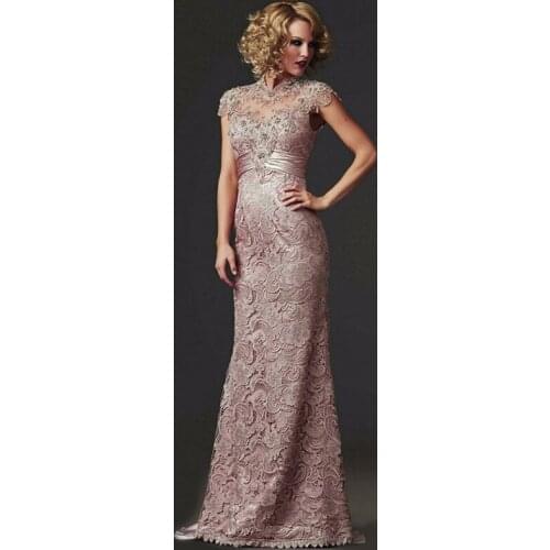 An095 Mermaid Evening Gowns Luxury Sashes Length Evening Dress Elegant Appliques Formal Evening Gowns Noble Robe De Soiree