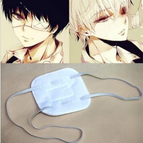 Anime Tokyo Ghoul Kaneki Ken Cosplay White Eye mask Sasaki Haise Cosplay Costume Accessories Unisex Hot