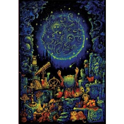 Art Puzzle Astrology 1000 Piece Neon Puzzle