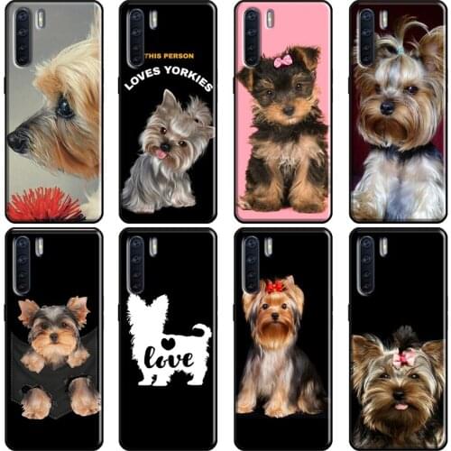 Yorkshire terrier dog Cover For OPPO A5 A9 A31 A53 2020 A1K A5S A15 A52 A72 A83 A91 F5 F7 Reno 2 Z 4 Pro Case