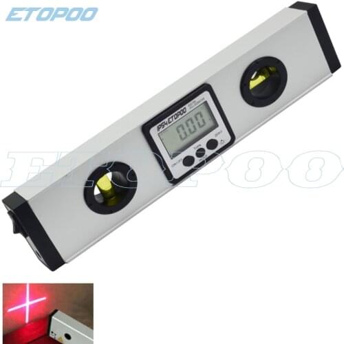 225mm digital laser level digital angle finder spirit level upright inclinometer protractor ruler with magnet