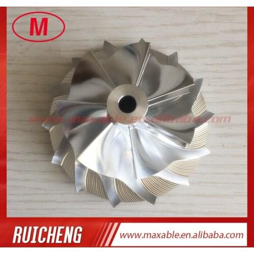 GT2871 50.75/70.40mm 7+7 blades turbo billet/milling/alumunimun 2024 compressor wheel for racing