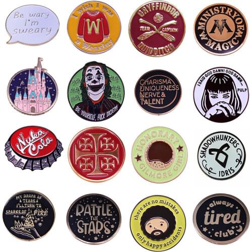 Halloween Horror Joker Hard Enamel Pins Brooches Women Men Lapel Badges Backpack Collar Fashion Jewelry Gifts For Kids Friend