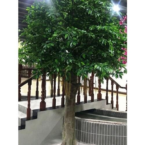 12pcs/Lot Fake plants Artificial Ficus Leaf Ginkgo Biloba Branches Outdoor Handmade Leaves For DIY Party Home Office Decoration