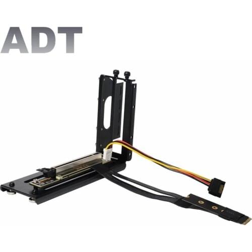 32G/bps PCI-e 16x To M2 M.2 for NVMe Key-M 2230 2242 2260 2280 Riser Card Gen3.0 Cable PCIe x16 Extender with Sata Power Cable