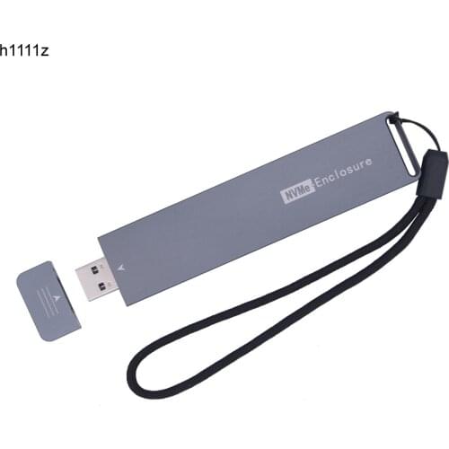NVME Case M.2 NVME Enclosure USB C Gen2 10Gbps PCIe NVME SSD Enclosure NVME M2 SSD Case Box Supports 2230/2242/2260/2280 M.2 SSD