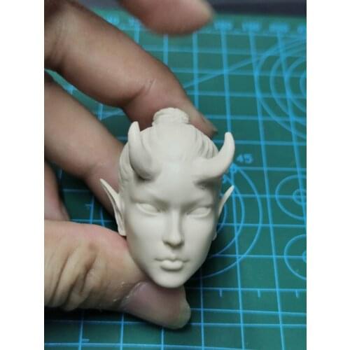 1/6 Scale Female Beauty Unpainted Head Models for 12''Figures Bodies Toys Gifts Collections DIY