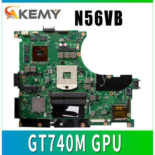 N56VB mainboard for ASUS N56VM N56VZ N56V N56VV N56VJ laptop motherboard tested 100% work original mainboard GT740M/GT650M