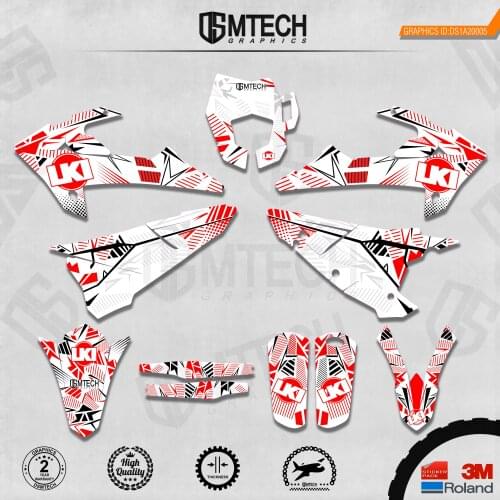 DSMTECH Customized Team Graphics Backgrounds Decals 3M Custom Stickers For GASGAS 2018 2019 2020 EC 005
