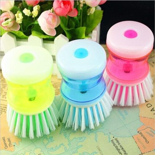 Pressed liquid washing pan brush kitchen cleaning creative automatic liquid washing pan brush dynamic liquid washing pan brush