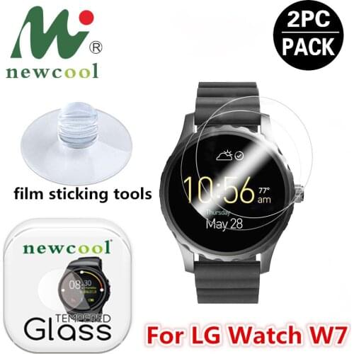NEWCOOL 3Pack For LG Watch W7 0.3mm 2.5D 9H Transparent Tempered Glass Screen Protector for LG Smartwatch Protection Glass Film