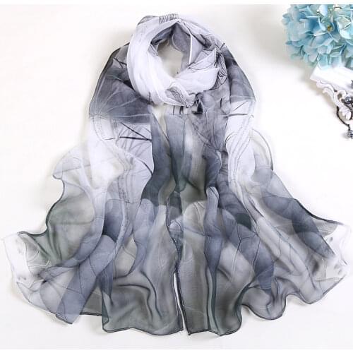 RUNMEIFA 2020 New Fashion Spring/Summer Women Floral Printing Beach Silk Scarf Shawls Female Long Wraps Beach Sunscreen Hijab