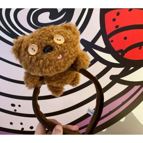 NEW Cosplay Tim bear brown bear Headband Cosplay Plush Adult/Kids Japan Headband Hair Gift