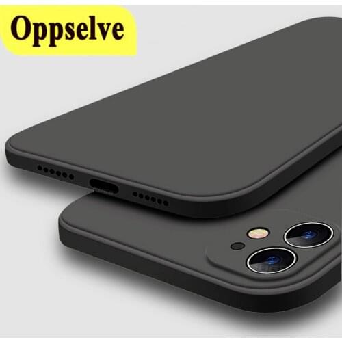 New Luxury Original Soft Case For iPhone 12 11 Pro XS Max iPhone 12 mini X XR XS Max 7 8 6 6S Plus SE 2020 Liquid Silicone Coque