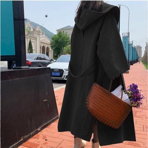 Autumn And Winter High Quality Double-Faced Temperament Cashmere Coat Long Woolen Womens Jacket Womens Clothing