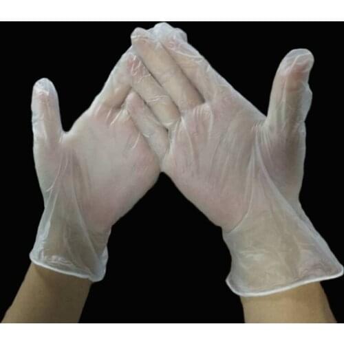 Disposable Gloves,Clear Vinyl Gloves Latex Free Powder-Free Glove for Kitchen Cooking Cleaning Food Handling, 100PCS/Box