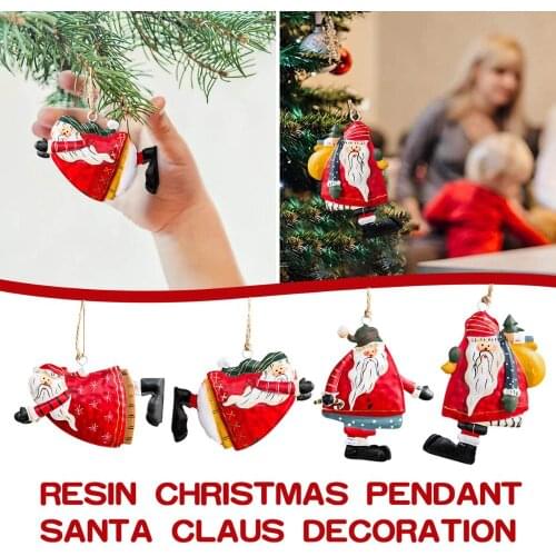 One-of-a-kind Retro Christmas Ornaments Wrought Iron Old Man Pendant Decoration Accessories D50