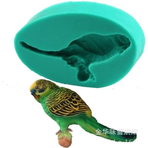 Parrot Chocolate Silicone Mold Birds Fondant Candy Mould DIY Sugarcraft Cake Decorating Tools Resin Clay Soap Moulds K521
