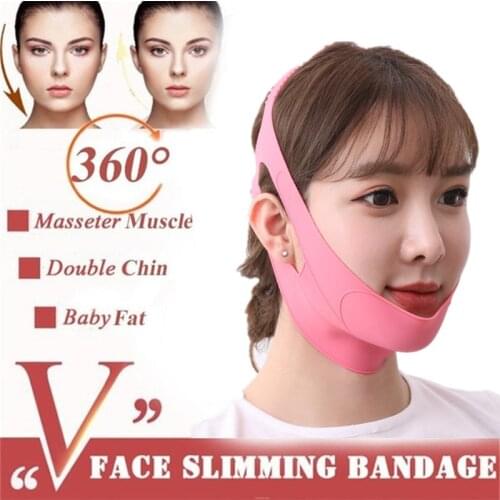 2Colors V-Face Beauty Women Makeup Silica Gel Breathable Thin Face Bandage Lifting Mask