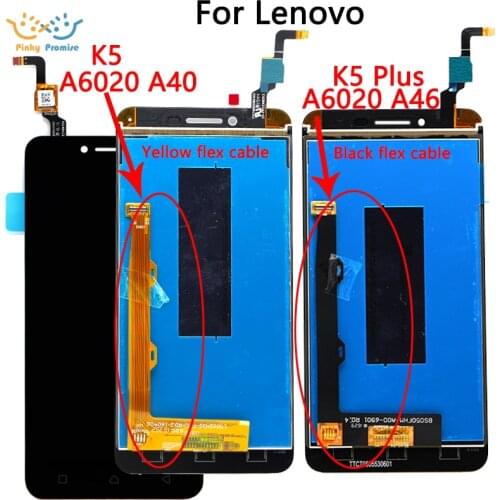 5.0" For Lenovo Vibe K5 A6020 A40 LCD Display+Touch Screen Screen Digitizer Assembly Replacement For lenovo K5 Plus A6020 A46