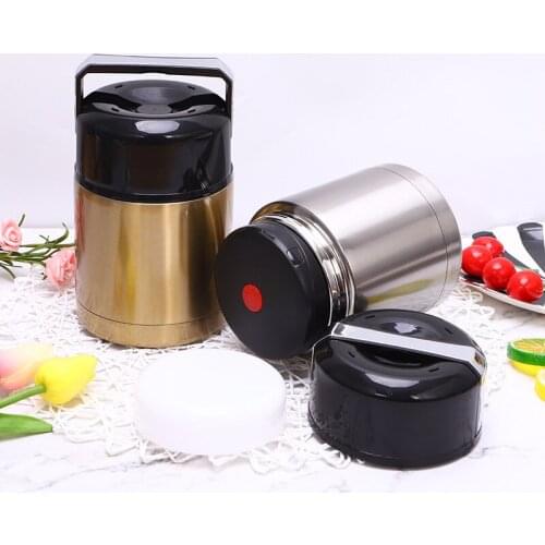 800/1000ML Food Thermal Jar Vacuum Insulated Soup Thermos Container Stainless Steel Lunch Box Insulated Food Beaker Vacuum Flask