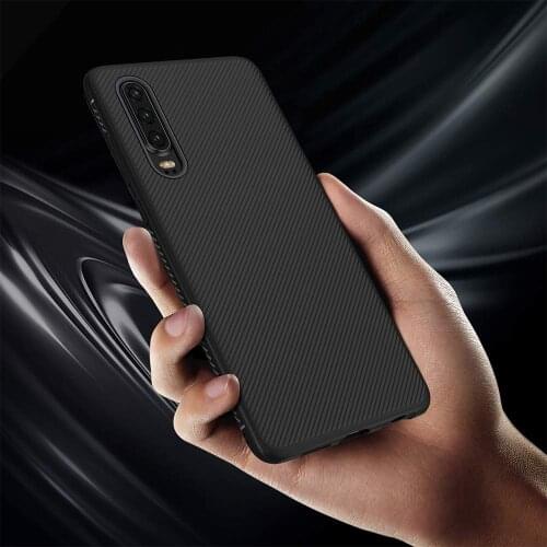 Ultra Thin Slim Carbon Fiber Soft TPU Case Cover on sfor Huawei P20 Lite P30 Y5 Y6 2018 Honor 8X Max 8C 9 V20 P Smart 2019 Coque