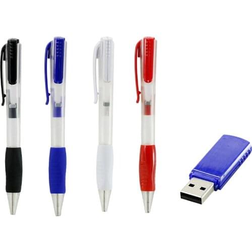 USB Flash Drive Hot Sale Pen Drive 64GB 32GB 16GB 8GB 4GB Pendrive Ballpoint Pen USB Stick 128GB Memoria Stick Student Gift