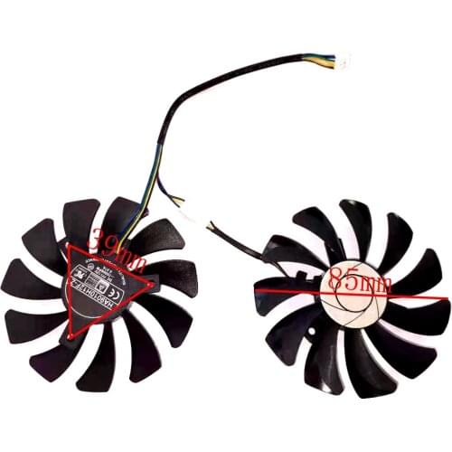 HA9010H12F-Z 85mm 2pcs/lot 4pin for msi GeForce GTX1060 P106 P106-100 GTX960 3G 6G graphics card fan