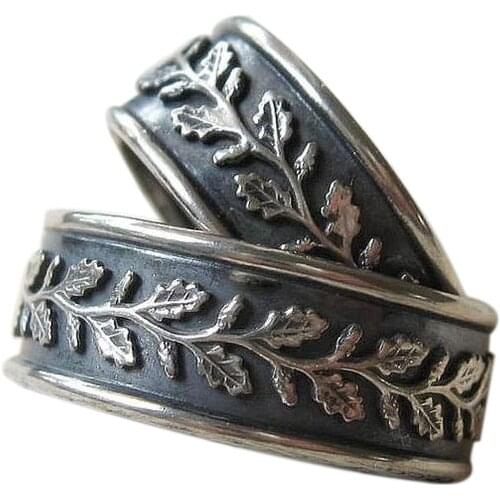 Vintage Ring Fashion Jewelry Leaf Vine Pattern Ring For Women/Men Bohemian Retro Accessories Wedding Anniversary Gift