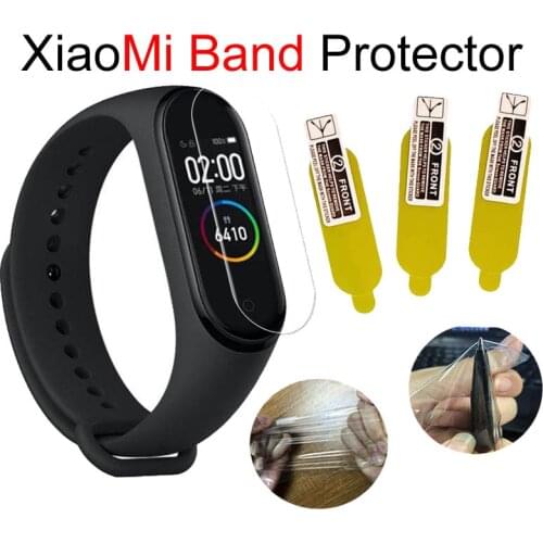 Bracelet Screen Protector For Xiaomi Mi Band 6 5 4 3 Protective Film Miband6 Miband5 Miband4 Wrist Protection Films Miband 6 5 4