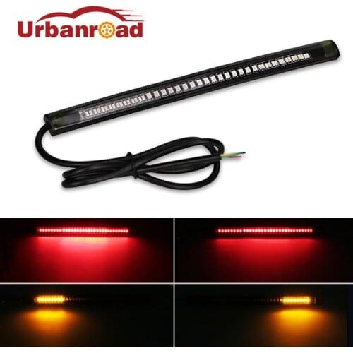 1PC Universal Flexible Brake Tail Stop Light Led Strip Motorcycle Led Tail Light Turn Signal Brake License Plate Strip Flexible