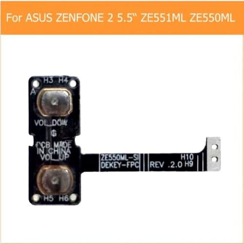 100% New Original Power & Volume switch on off Flex cable For Asus zenfone 2 ZE551ML ZE550ML 5.5" replacement parts in stock