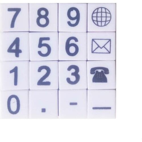 3070 Tile 1x1 with Print Number 0-9 accessory bricklink DIY building block brick assemble brickset