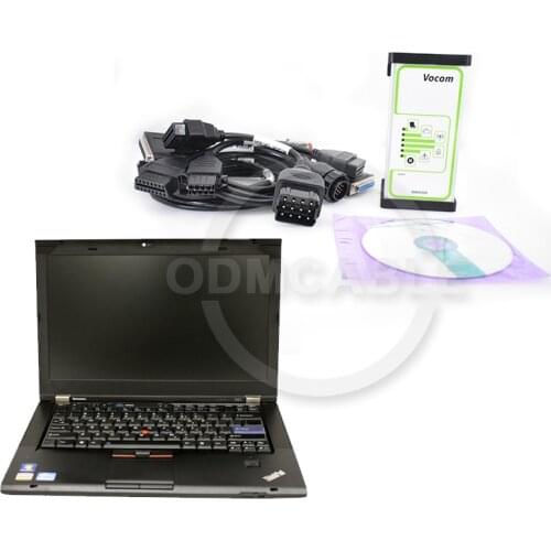 OBD II auto diagnosis scanner for volvo with penta vodia cable t420 laptop ptt 2.7.25 truck vocom 88890300 diagnostic scanner