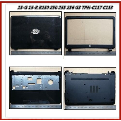 Laptop Bottom Case Base Cover Upper Lower Cover Top Case Palmrest Cover For hp 250 255 256 G3 TPN-C117 C113 15-G 15-H 15-R 15-S