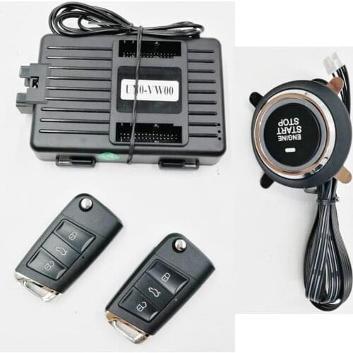 For Volkswagen Sagitar 2015-2018 Car add push button Start stop Remote key start stop keyless go system+mobilephone APP Control